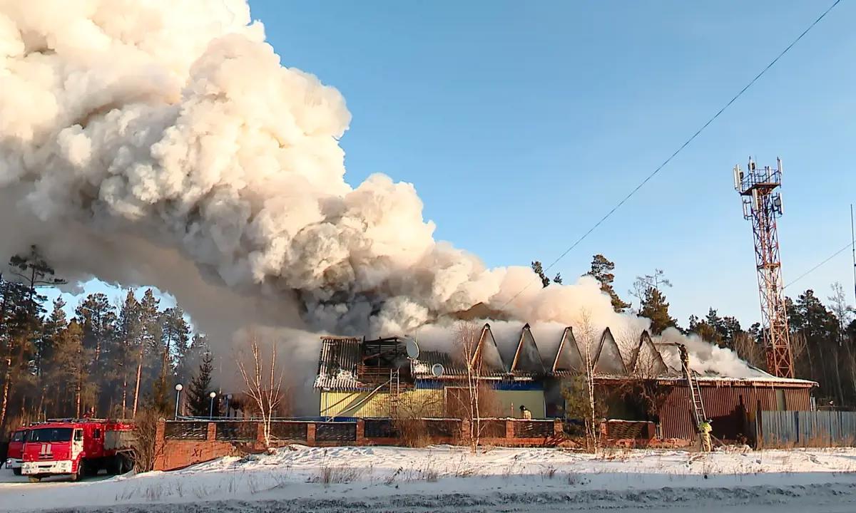 В кафе «На опушке» в Братске произошёл пожар